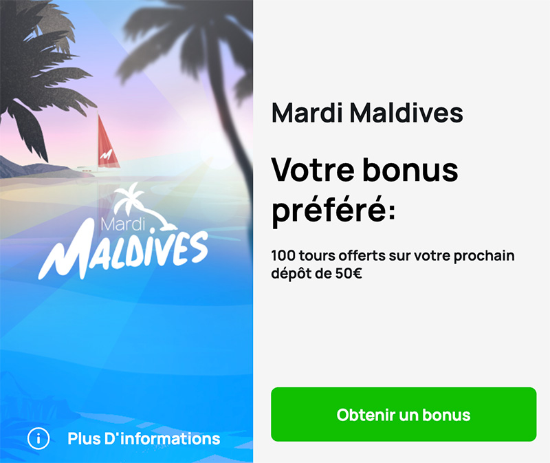 bonus du mardi sur millionz casino - 100 tours gratuits