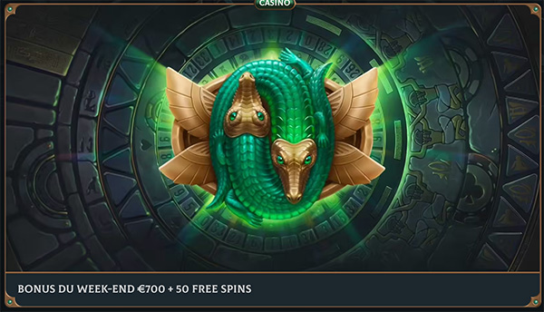 Bonus weekend 500 euros + 50 free spins talismania
