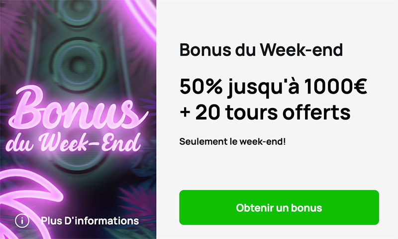 bonus weekend millionz casinio