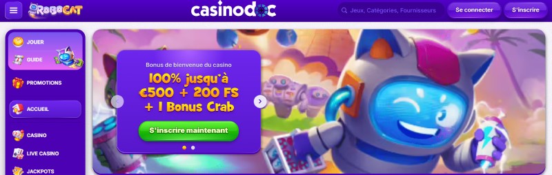 bonus bienvenue robocat