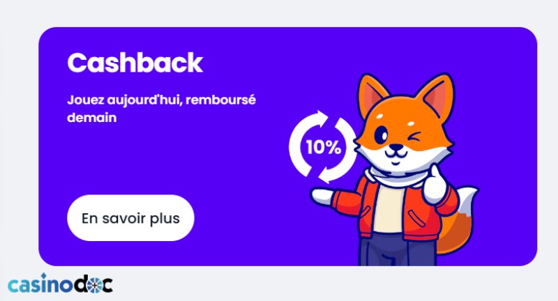 cashback slott casino