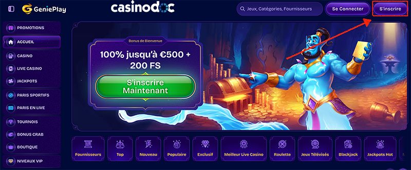 inscription etape 2 genie play