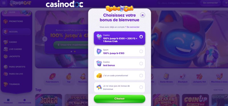 inscription etape 3 robocat
