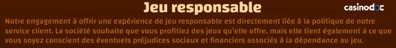 jeu responsable tiki casino