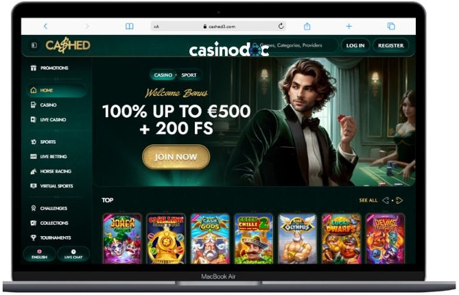 interface ordinateur cashed casino