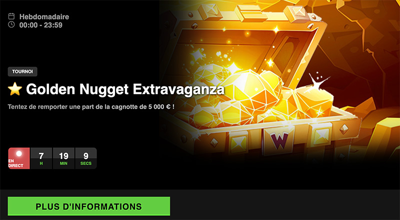 Compétition Golden Nugget Extravaganza