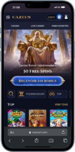 version ios cazeus