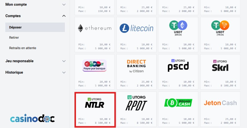 Confirmez votre premier dépôt sur Neteller