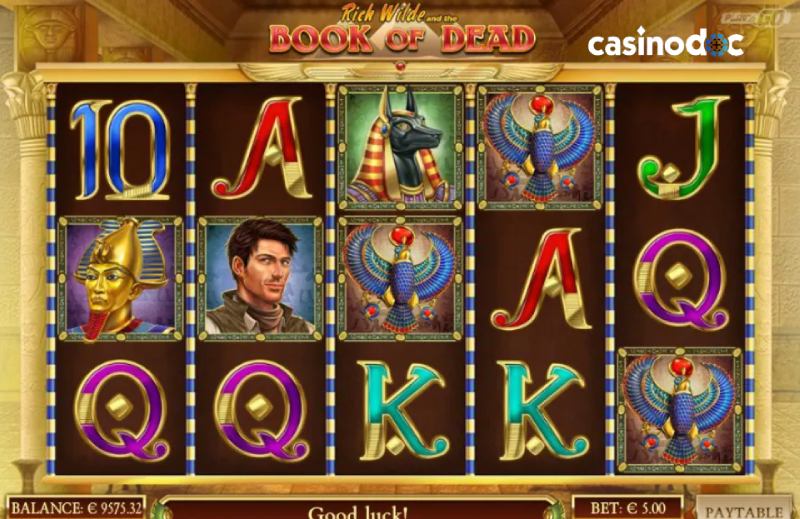 jouer à Book of Dead avec 2 euros