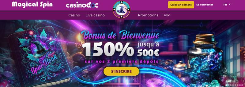 faire un retrait sur magical spin