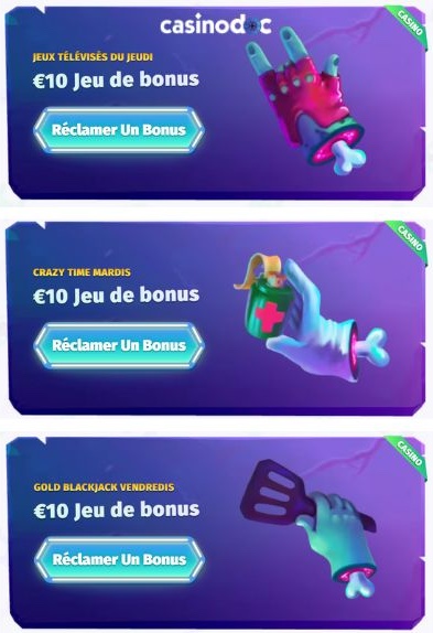 bonus journaliers casombie