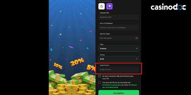 code promo bonus bienvenue betify