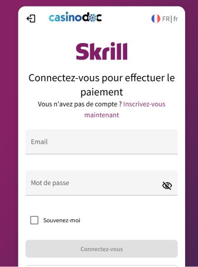 confirmer depot skrill