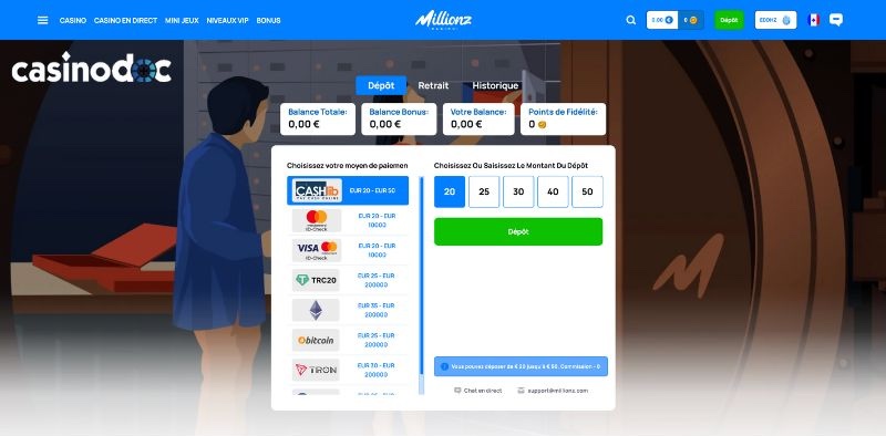 depot millionz casino