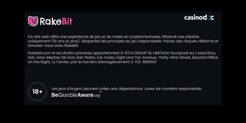 jeu responsable rakebit
