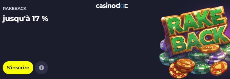 rakeback hebdomadaire bdmbet bonus casino