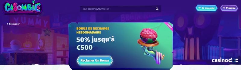 recharge hebdomadaire casombie