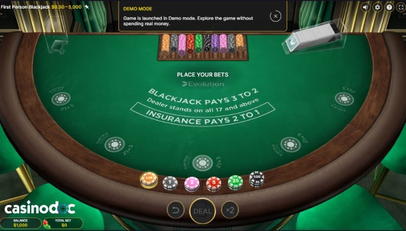 first person blackjack