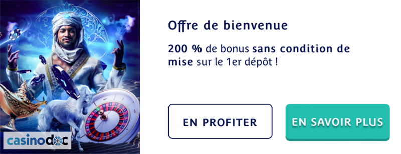 bonus 200% dans les casinos en ligne