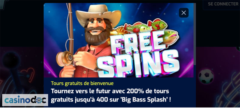 Scibet bonus de 200% jusqu’à 400 free spins