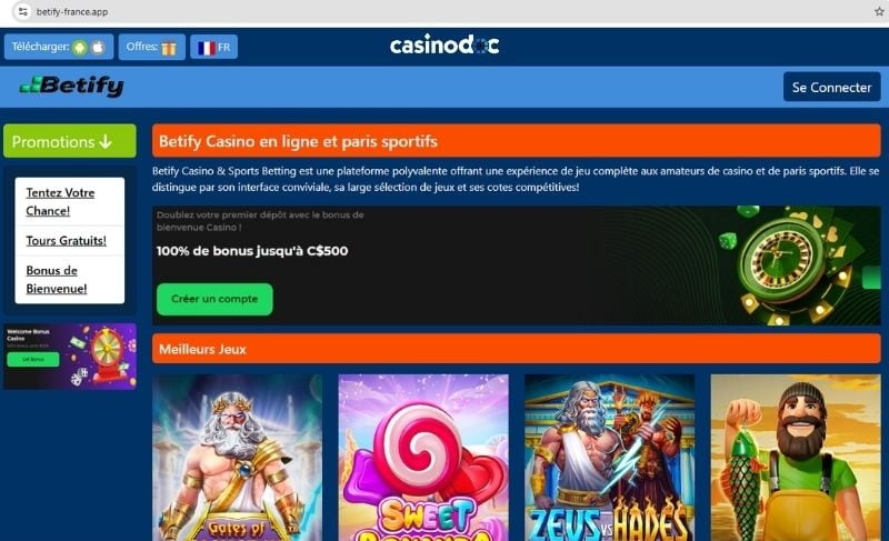 fausse application betify france