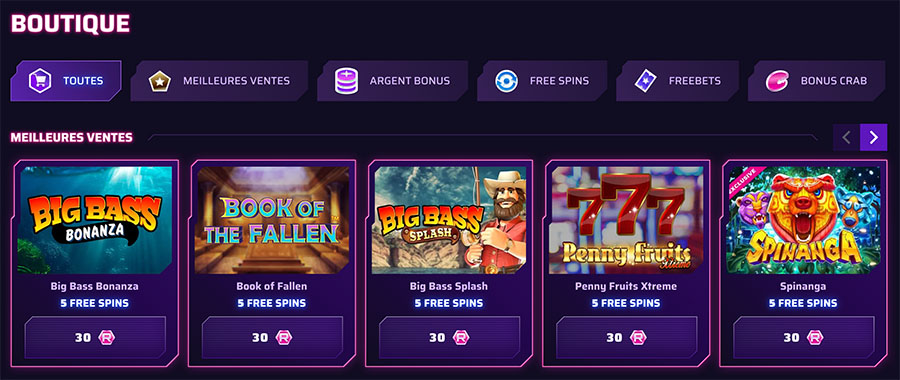 roby casino boutique