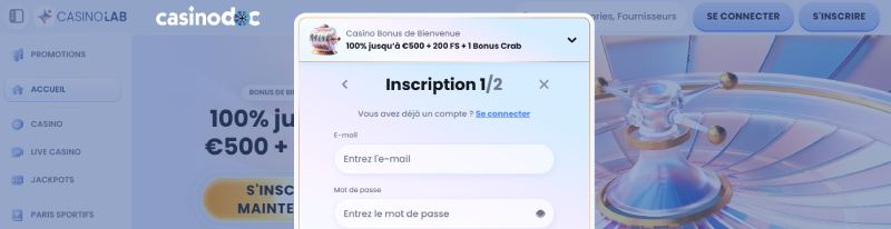 étape 3 casinolab