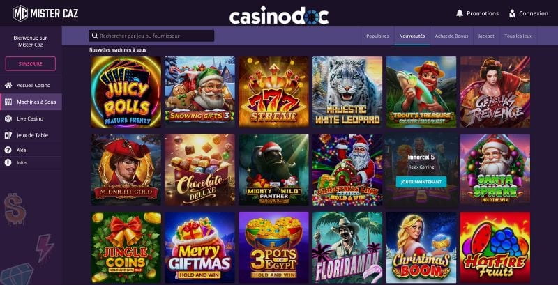 machines à sous mister caz casino