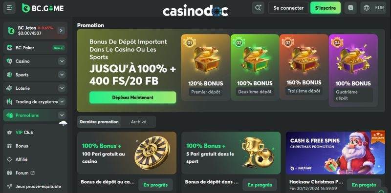 promotions bc game casino