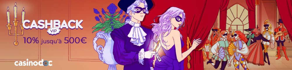 Le Cashback VIP sur Arlequin Casino