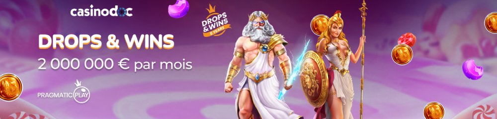 Le Drops & Wins sur Arlequin Casino