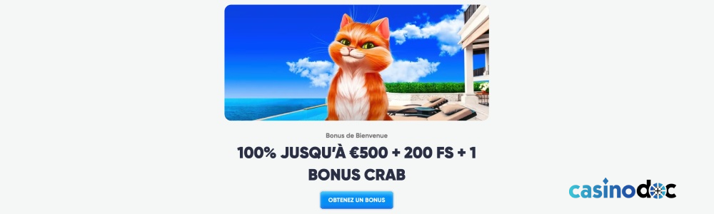 Le bonus de Bienvenue Cazimbo Casino