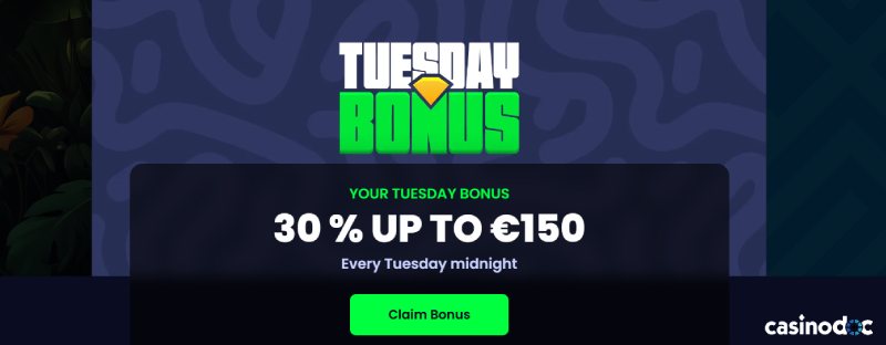 bonus du mardi du casino PampaGo