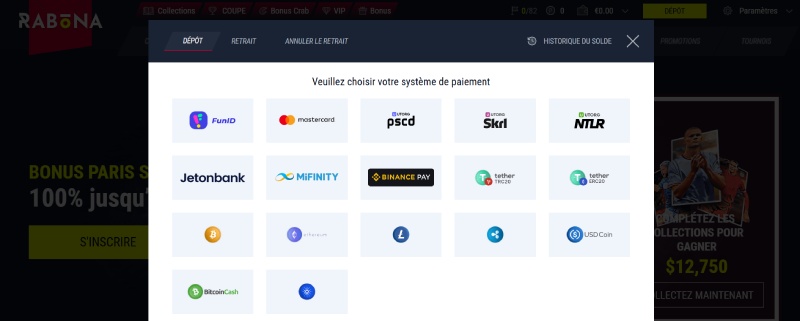Méthode de dépôt mifinity au casino