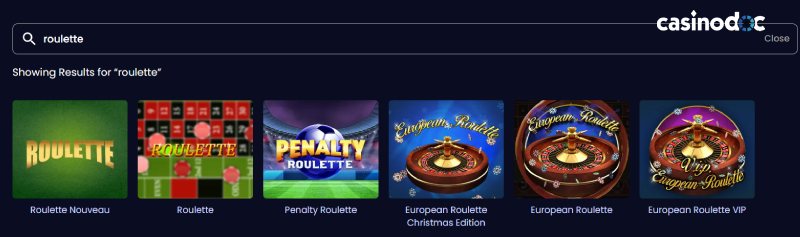 Jeux de table sur le casino PampaGo