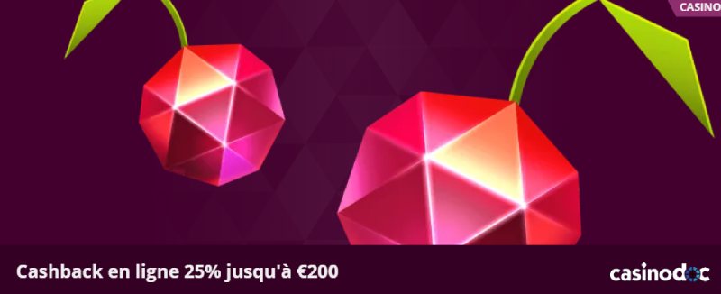 Le bonus cashback sur le casino Malina