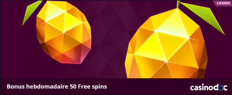 Le bonus hebdomadaire sur le casino Malina