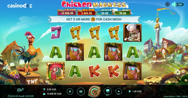 Chicken madnex développé par BF Games