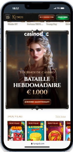 Interface mobile Kyngs