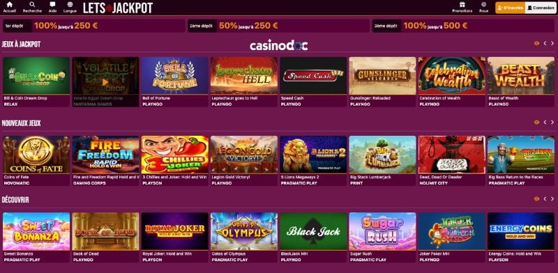 jeux lets jackpot