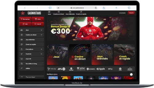 Casinostars sur Ordinateur