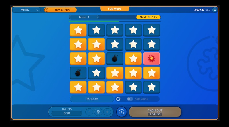 Mini jeu Mines