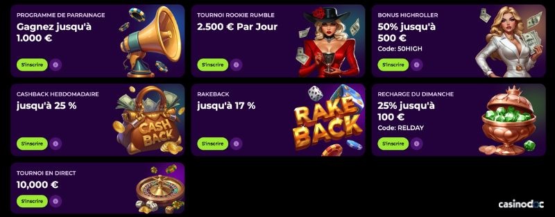 autres promotions spinmama casino