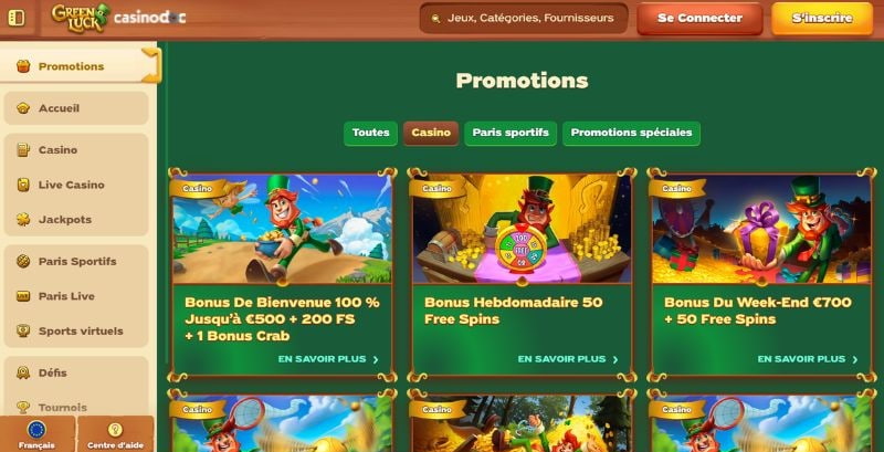 promotions greenluck casino