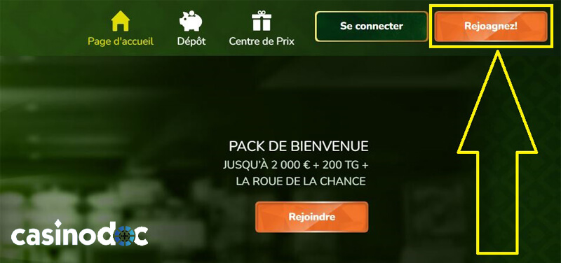 cliquez sur rejoindre avis spinmillion