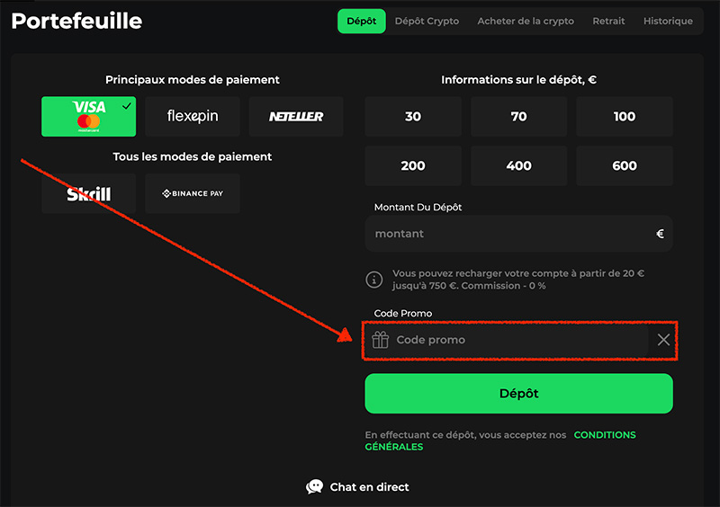 saisir-son-code-promo-chicken-road-sur-betify