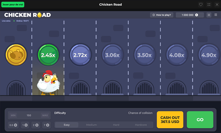 Testez aussi Chicken Road gratuitement avant d'activer votre code bonus !