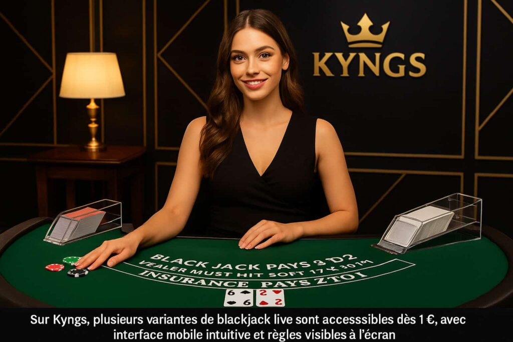 blackjack live table casino en ligne