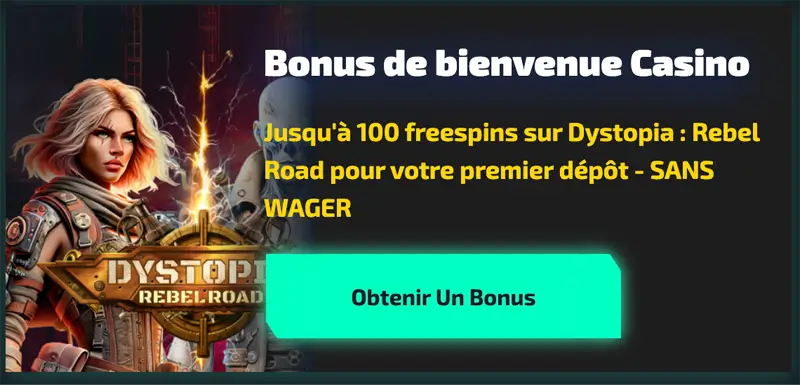 Bonus sans wager Casinozer - capture de l'offre du casino en ligne 