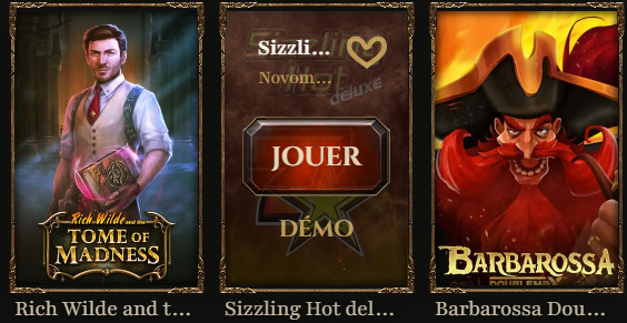 Jeu en mode démo sur un casino en ligne